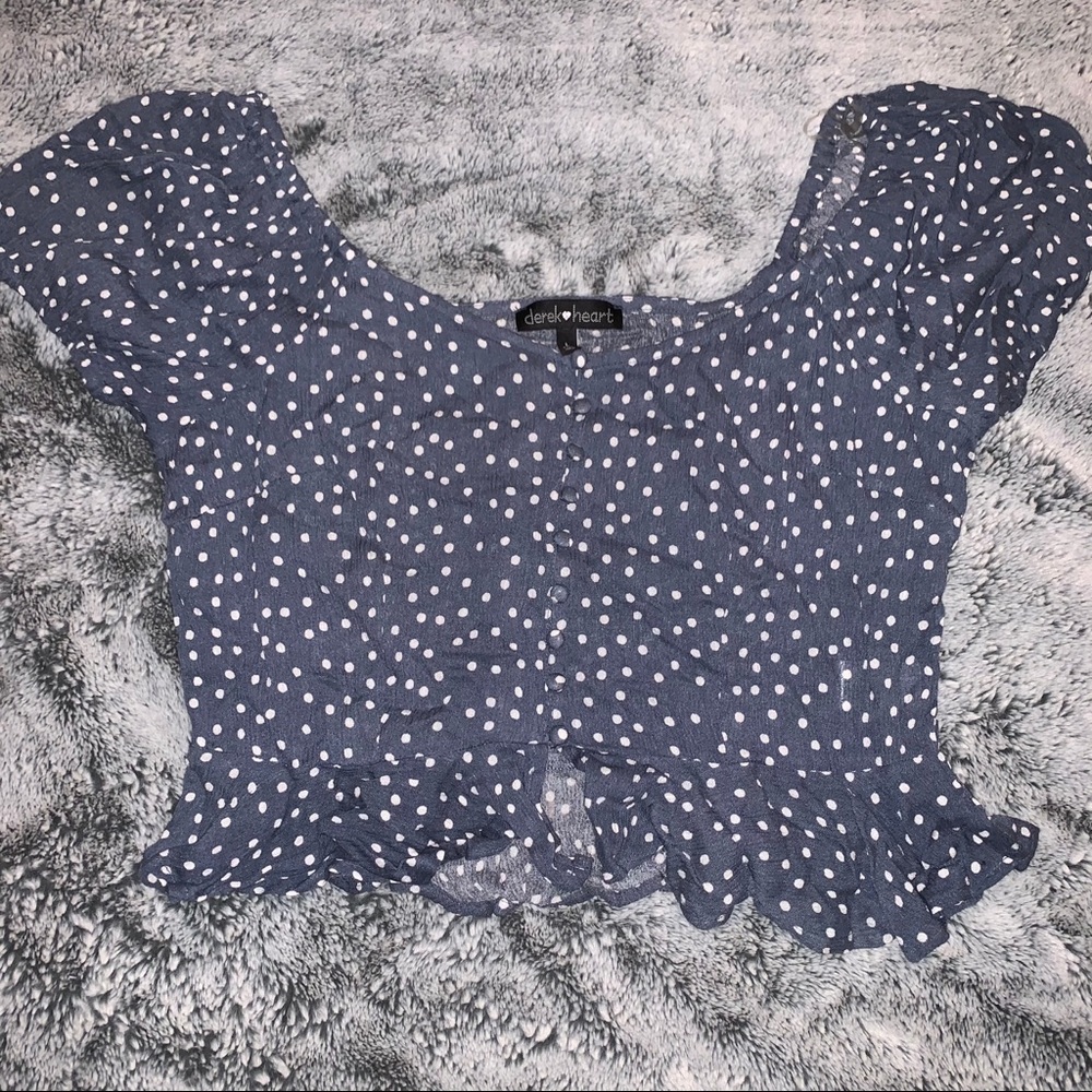Polka Dot Crop Top